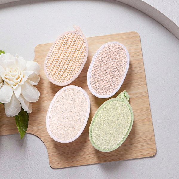 Bath Brush Supplier - Biodegradable Natural Loofah Oval Custom