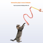 Pet Toy Manufacturer - Rainbow Snake Stuffed Bell Funny Stick Custom