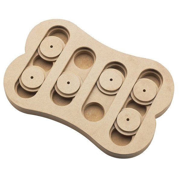 Dog Toy Manufacturer - Wooden Puzzle Feeder 5cm Bone Custom Design