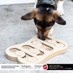 Dog Toy Manufacturer - Wooden Puzzle Feeder 5cm Bone Custom Design