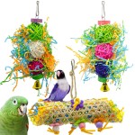 Bird Chew Toys Manufacturer - Rattan Ball 3 Pack Colorful Custom