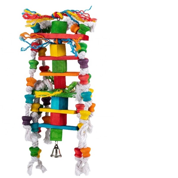 Bird Chew Toys Manufacturer - Colorful Wood Swing Beads Custom OEM