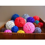 Cat Toy Manufacturer - Rattan Woven Balls with Bell Interactive Custom