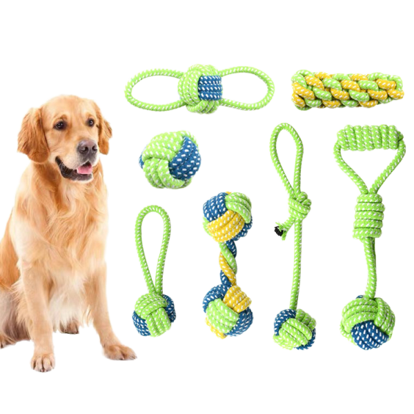 Pet Chew Toys Factory - Cotton Ball Nylon Rope Puppy Teething Custom