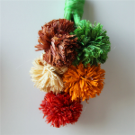 Pet Chew Toy Manufacturer - Colorful Cauliflower Bundle Hanging Ornament