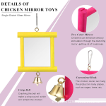 Parrot Toys Factory - Acrylic Mirror Chew Toy Cage Ornament Custom