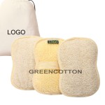 Natural Loofah Supplier - Oval Body Scrubber 4x6 Custom Logo