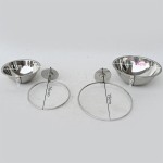 Pet Bowl Manufacturer - Stainless Steel Food Water Cup for Cages Custom Sizes