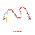 Pet Toy Manufacturer - Rainbow Snake Stuffed Bell Funny Stick Custom