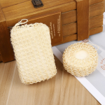 沐浴球厂家-剑麻花形去角质工具可定制