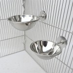 Pet Bowl Manufacturer - Stainless Steel Food Water Cup for Cages Custom Sizes