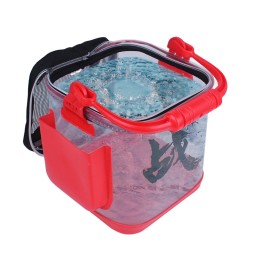 Live Fish Bucket Manufacturer - Eva Transparent with Net Cover