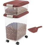 Pet Food Container Factory - Portable with Measuring Cup Handle