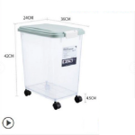 宠物食品储存厂家-带轮密封桶宠物专用