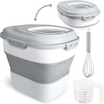 Pet Food Container Supplier - 30lb Airtight Plastic Bin with Lid