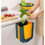 垃圾桶厂家-壁挂式方形塑料可折叠