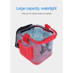 钓鱼箱厂家-方形EVA活鱼桶带网