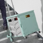 Shopping Trolley Supplier - 55L Foldable Rolling Cart Portable