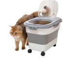 Pet Food Storage Supplier - Large Capacity Airtight Foldable Bin