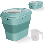 Pet Food Container Supplier - 30lb Airtight Plastic Bin with Lid