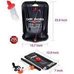 露营淋浴器厂家-5加仑20L太阳能加热优质