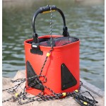 钓鱼饵料桶厂家-便携可折叠诱饵桶