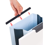 垃圾桶厂家-壁挂式方形塑料可折叠