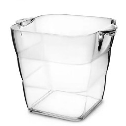 LED Ice Bucket Factory - Golden Rectangular Acrylic Luminous