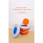 折叠桶厂家-10L圆形硅胶水桶