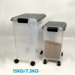 宠物食品储存厂家-带轮密封桶宠物专用