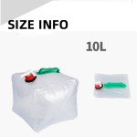 水袋厂家-20L透明磨砂折叠袋