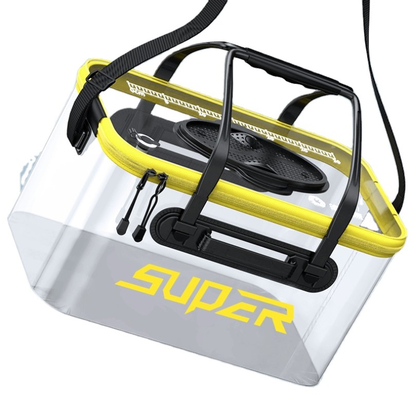 活鱼桶厂家-折叠透明鱼容器