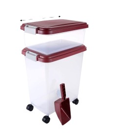 Pet Food Container Factory - Portable with Measuring Cup Handle