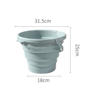 Folding Bucket Manufacturer - Round Plastic 10l Water Mop Bucket