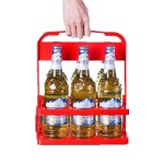 瓶提架厂家-6罐装可折叠啤酒瓶架