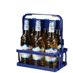 瓶架厂家-便携6孔啤酒提桶