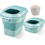 Pet Food Container Supplier - 30lb Airtight Plastic Bin with Lid