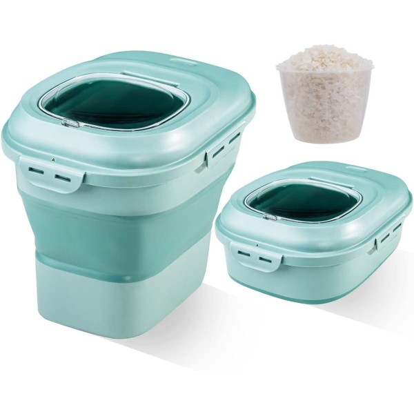 Pet Food Container Supplier - 30lb Airtight Plastic Bin with Lid