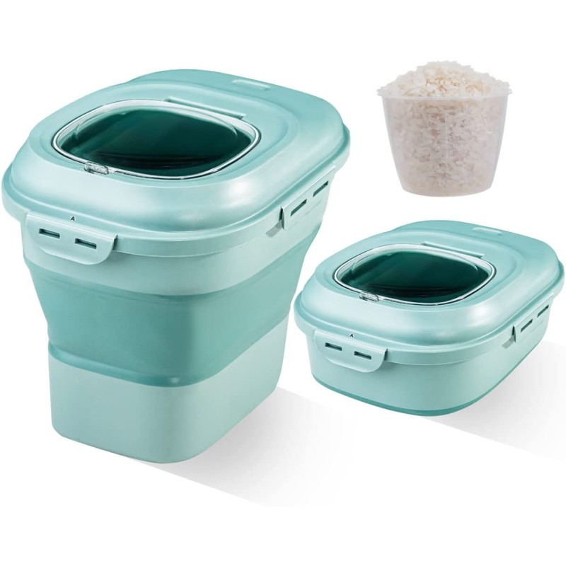 Pet Food Container Supplier - 30lb Airtight Plastic Bin with Lid