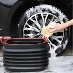 折叠桶厂家-塑料圆形容器37x26cm