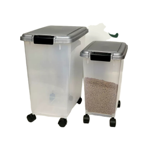 Pet Food Storage Supplier - Airtight Bin with Casters for Pets