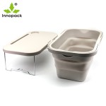 Folding Storage Supplier - Camping Picnic Desk with Lid Tray