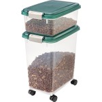 Pet Food Container Factory - Portable with Measuring Cup Handle