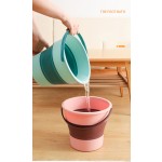 折叠桶厂家-10L塑料便携野餐桶