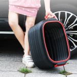 折叠桶厂家-塑料圆形容器37x26cm