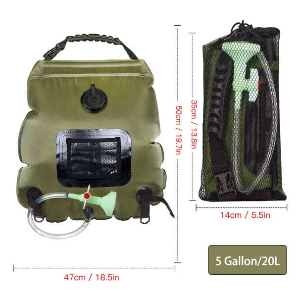 Solar Bath Bag Manufacturer - Portable Folding Camping Shower