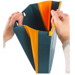 垃圾桶厂家-壁挂式方形塑料可折叠