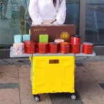 Shopping Trolley Supplier - 55L Foldable Rolling Cart Portable