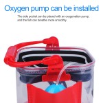 活鱼桶厂家-EVA透明带网盖