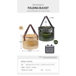 PVC桶厂家-旅行露营钓鱼折叠桶